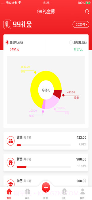 99礼金簿2.3.14截图