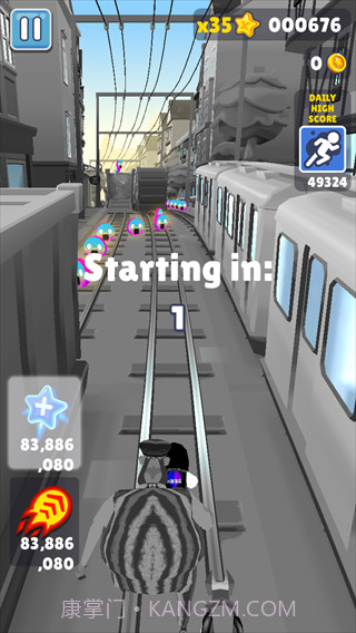 地铁跑酷入梦小治殃毁联动版截图1