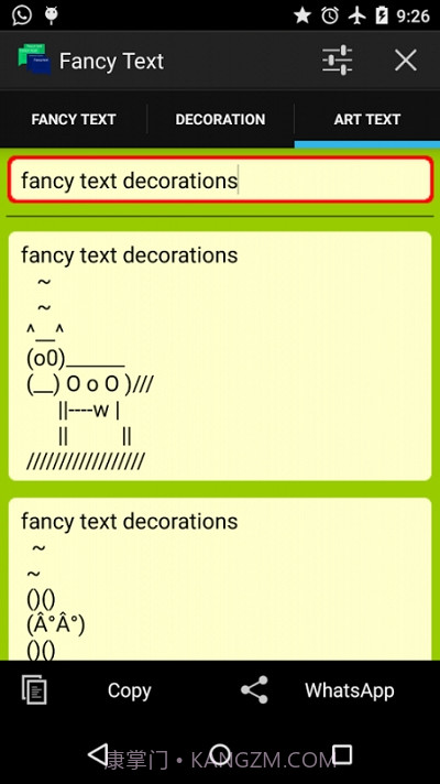Fancy text for whats.花样文字截图3 Fancy text for whats.花样文字截图3