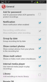 ACR电话录音机截图4 ACR电话录音机截图4