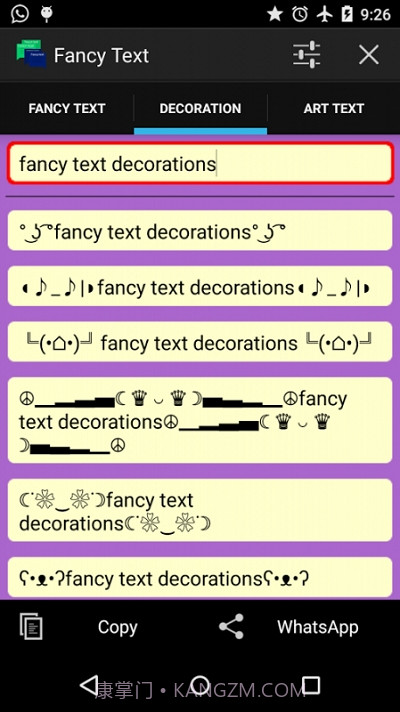 Fancy text for whats.花样文字截图2 Fancy text for whats.花样文字截图2