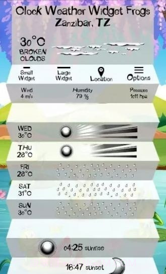 时钟天气青蛙截图2 时钟天气青蛙截图2