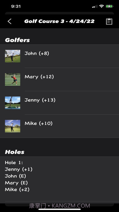 TMG追踪我的高尔夫截图1 TMG追踪我的高尔夫截图1
