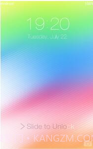 iOS 8 lock screen截图3