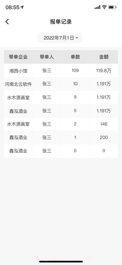 同联报单截图2 同联报单截图2