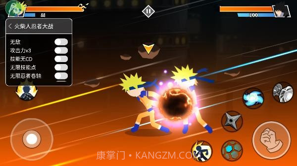 火柴人忍者大战内置功能菜单MOD版截图4