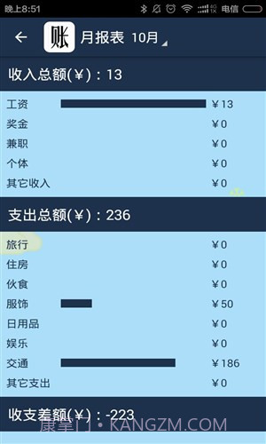 简易家庭记账本截图2