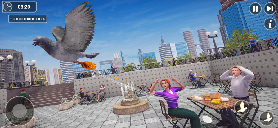 鸽子鸟飞行模拟器截图1 鸽子鸟飞行模拟器截图1