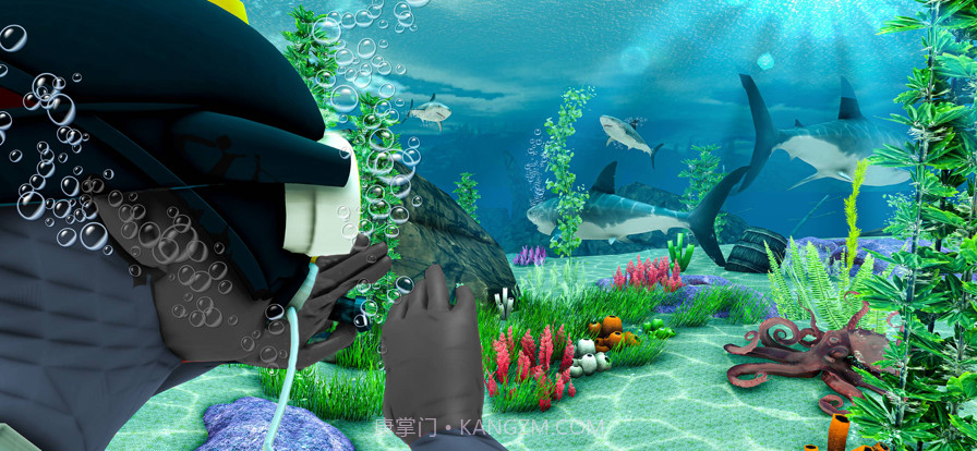 水肺潜水员水下救援截图5