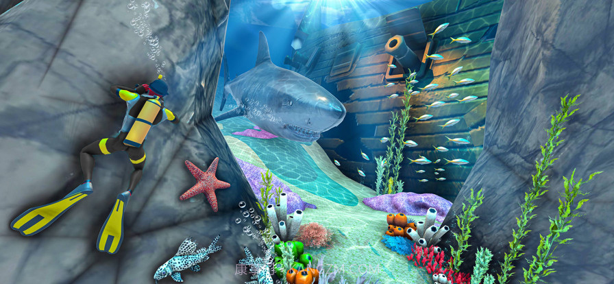 水肺潜水员水下救援截图3
