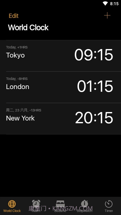 iOS13时钟(Clock)截图2 iOS13时钟(Clock)截图2