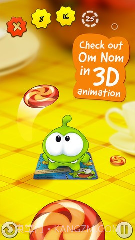 丢糖果 Om Nom:Candy Flick截图4
