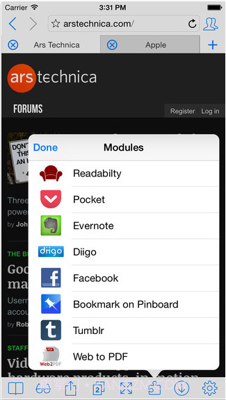 超强浏览器iCab Mobile截图2 超强浏览器iCab Mobile截图2
