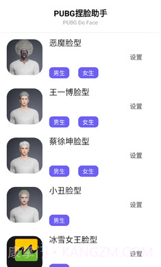 吃鸡战场捏脸助手截图4