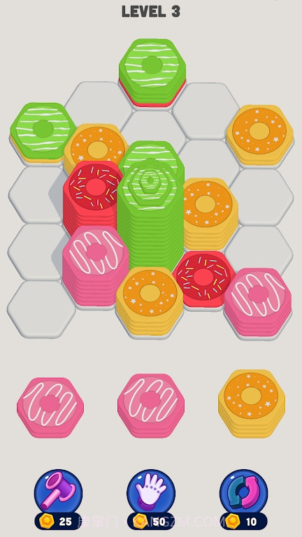 甜甜圈六边形排序截图1 甜甜圈六边形排序截图1