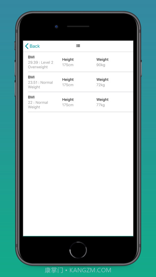 女性和男性BMI计算器截图6