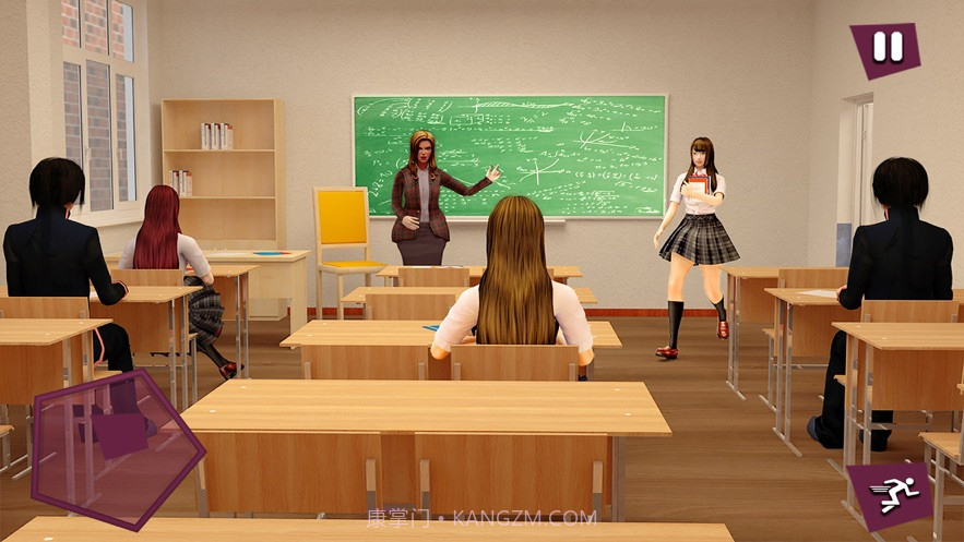 动漫学校的女孩生活模拟器3D中文版截图2