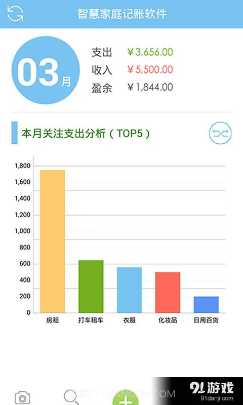 智慧家庭记账截图1
