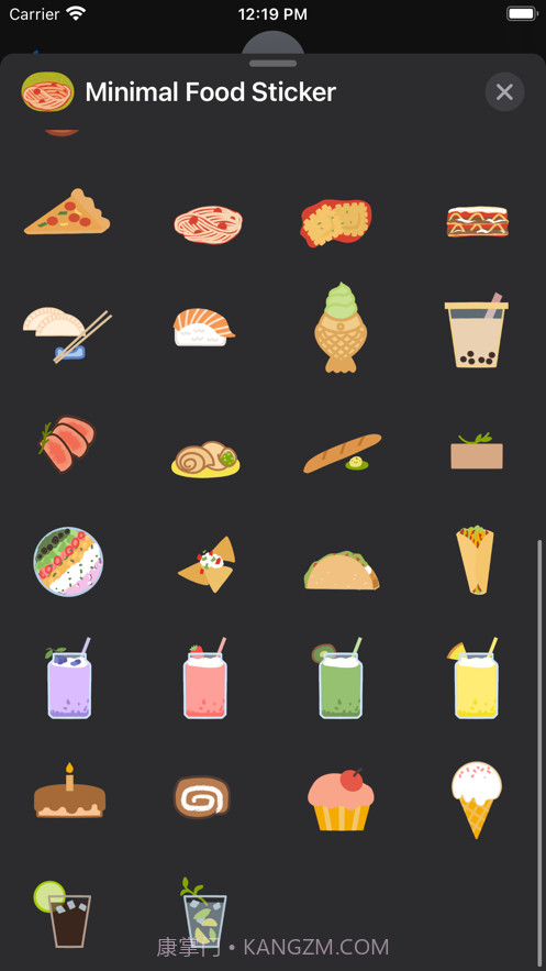 MinimalFoodStickers截图4 MinimalFoodStickers截图4