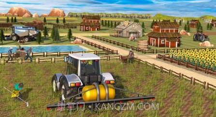 真实拖拉机手推车农业模拟器截图1