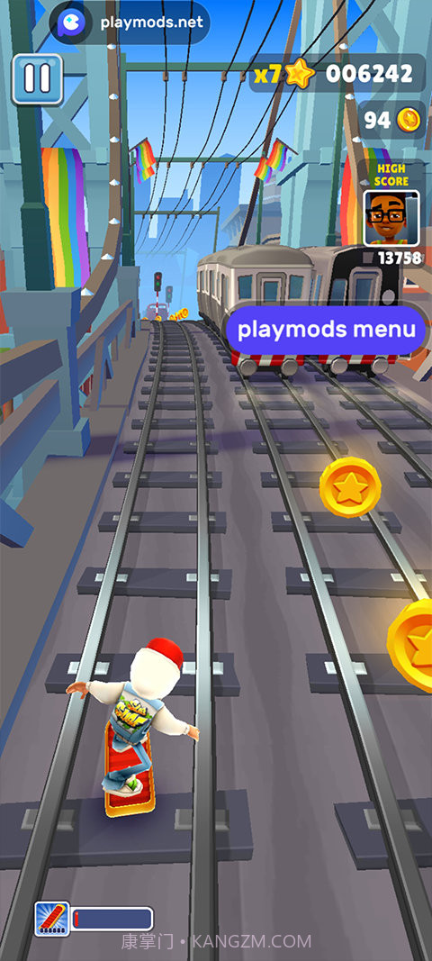 地铁跑酷幻影滑板解锁版截图1 地铁跑酷幻影滑板解锁版截图1