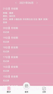 女生例假记录截图3