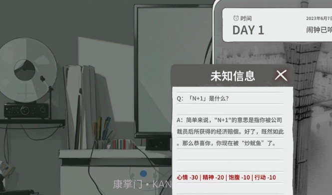 N+1失业青年新生活手游(N1Plus:失业模拟器)截图1