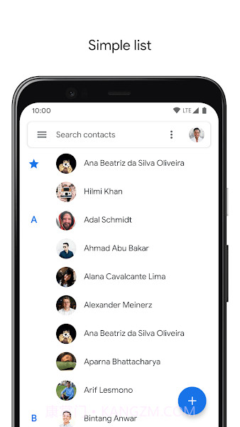 Google 通讯录同步截图1