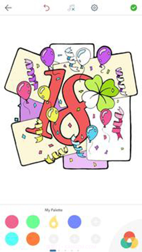 成人数字涂色书v1.0截图5 成人数字涂色书v1.0截图5