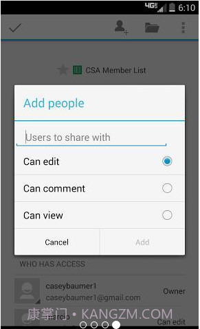 Google表格:Google Sheets截图4