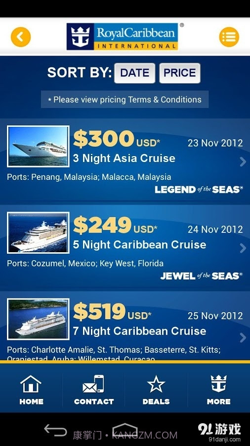 Royal Caribbean International截图2