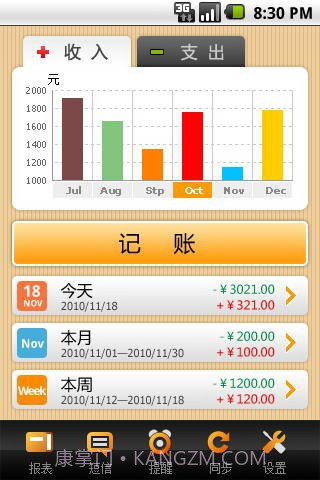 银冬瓜免费手机记账软件截图2 银冬瓜免费手机记账软件截图2