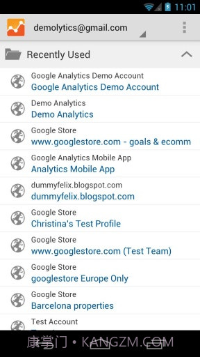 Google网站分析截图1