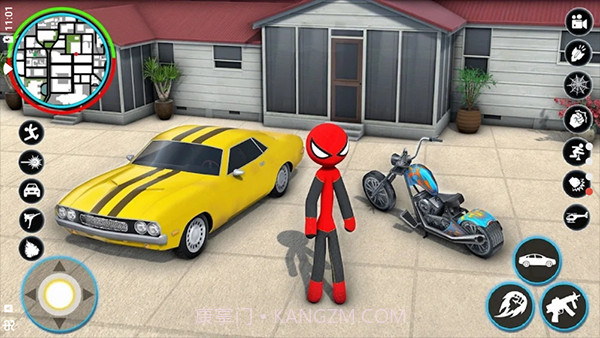 蜘蛛火柴人生存截图1