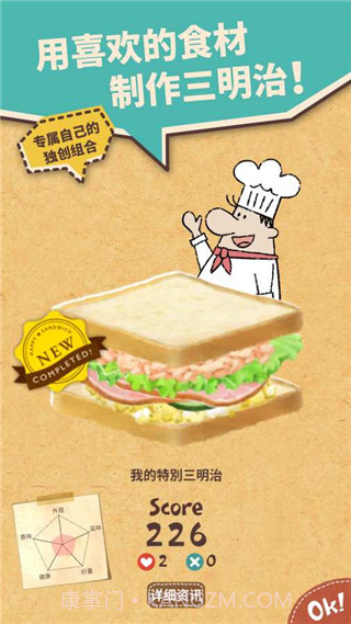 可爱的三明治店截图1