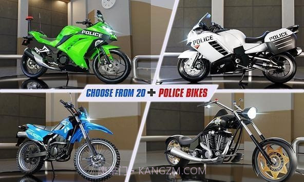 警察摩托公路赛车截图2