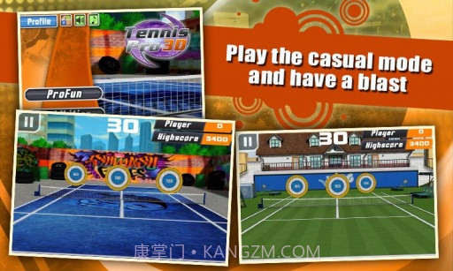 3D网球 Tennis Pro 3D截图3 3D网球 Tennis Pro 3D截图3