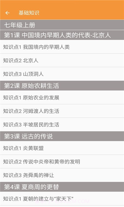 七年级历史帮截图2 七年级历史帮截图2