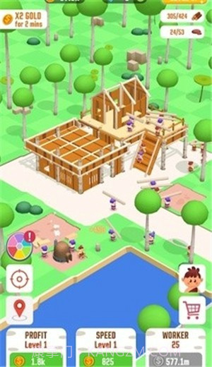 闲置丛林生存建筑大亨截图1 闲置丛林生存建筑大亨截图1