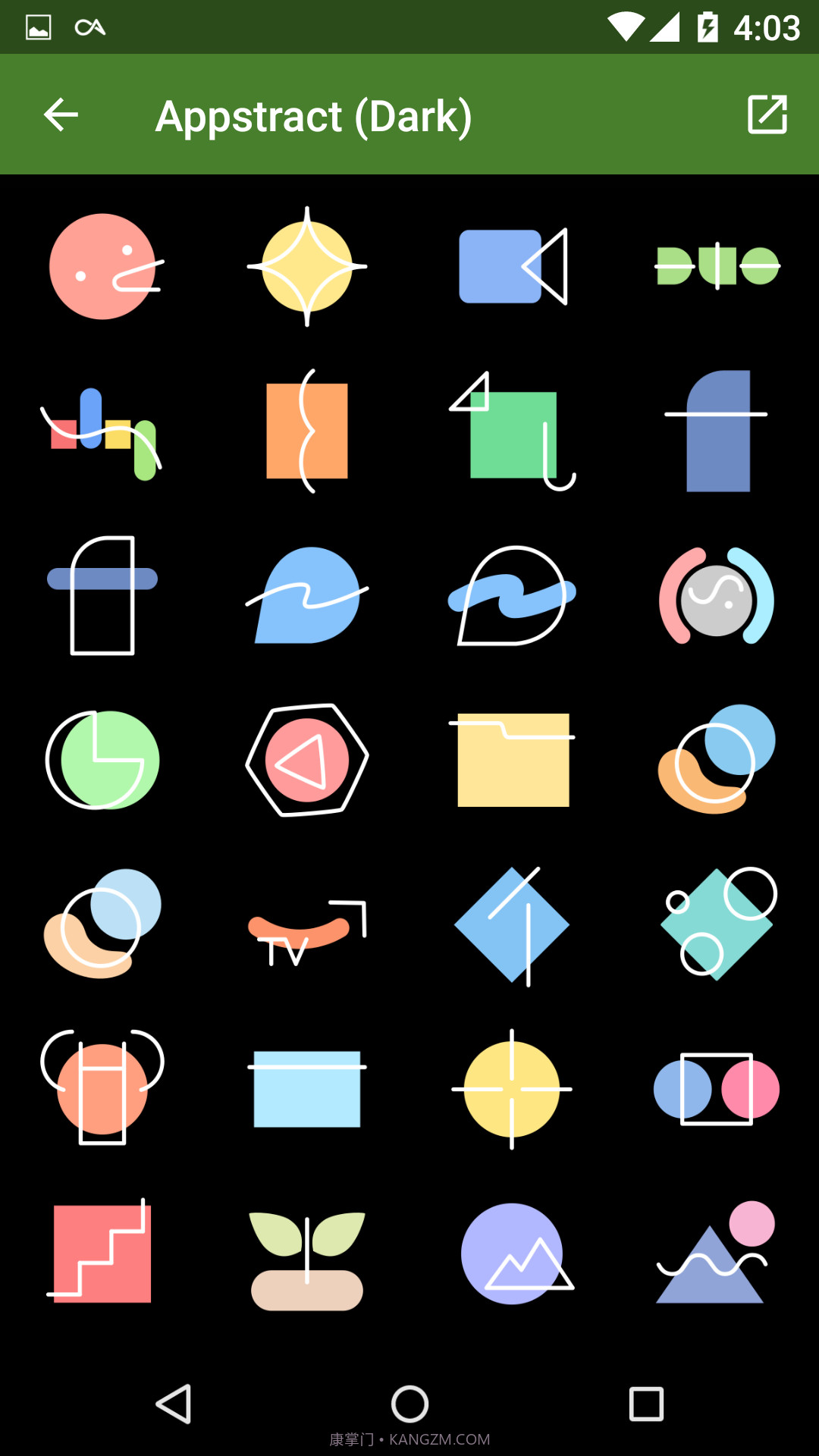 Appstract黑色图标包截图3