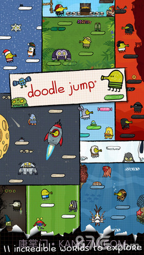 涂鸦跳跃十周年纪念手机版截图1 涂鸦跳跃十周年纪念手机版截图1