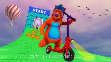 滑板车赛车冒险截图2