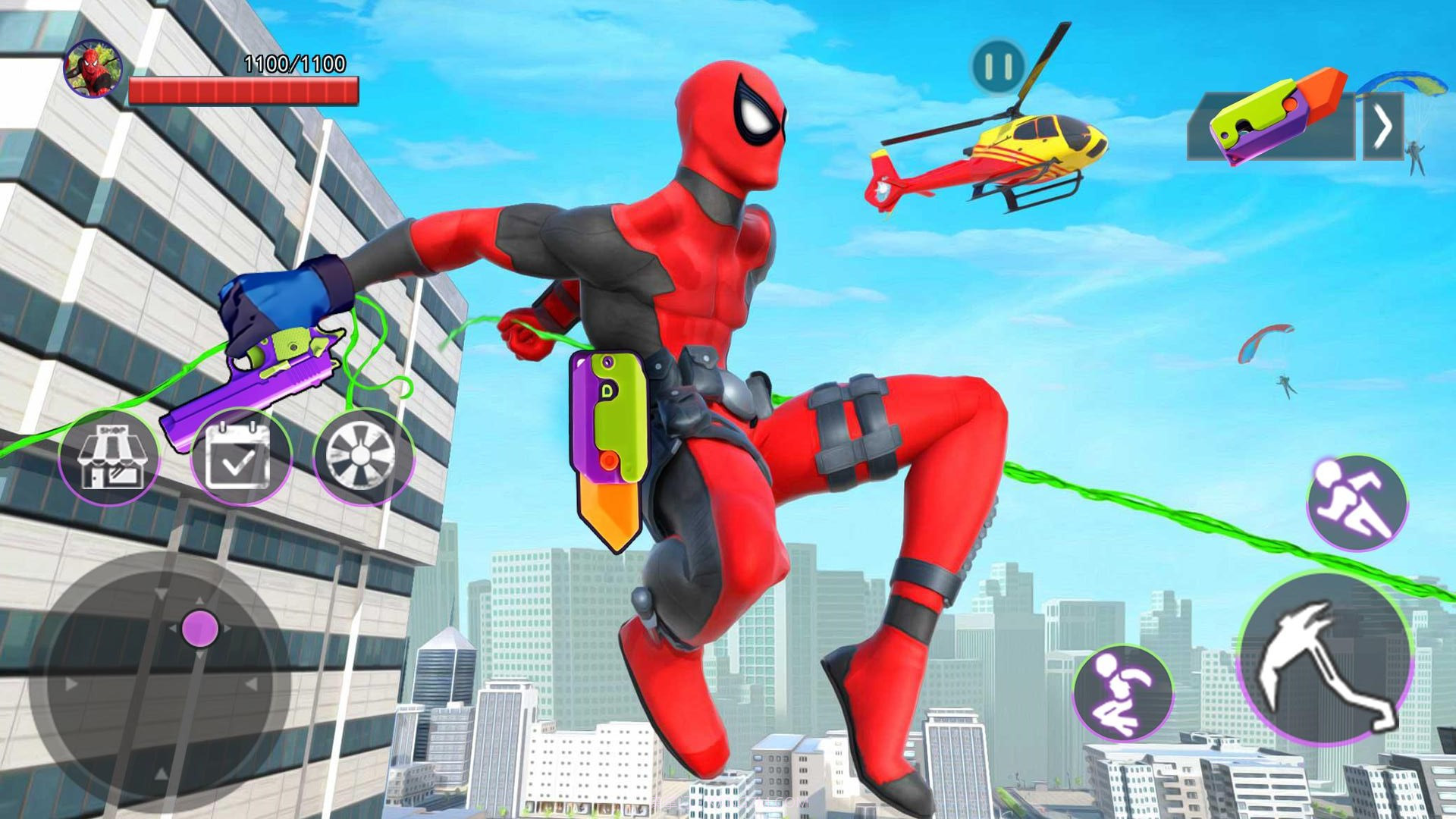 飞绳蜘蛛英雄截图1