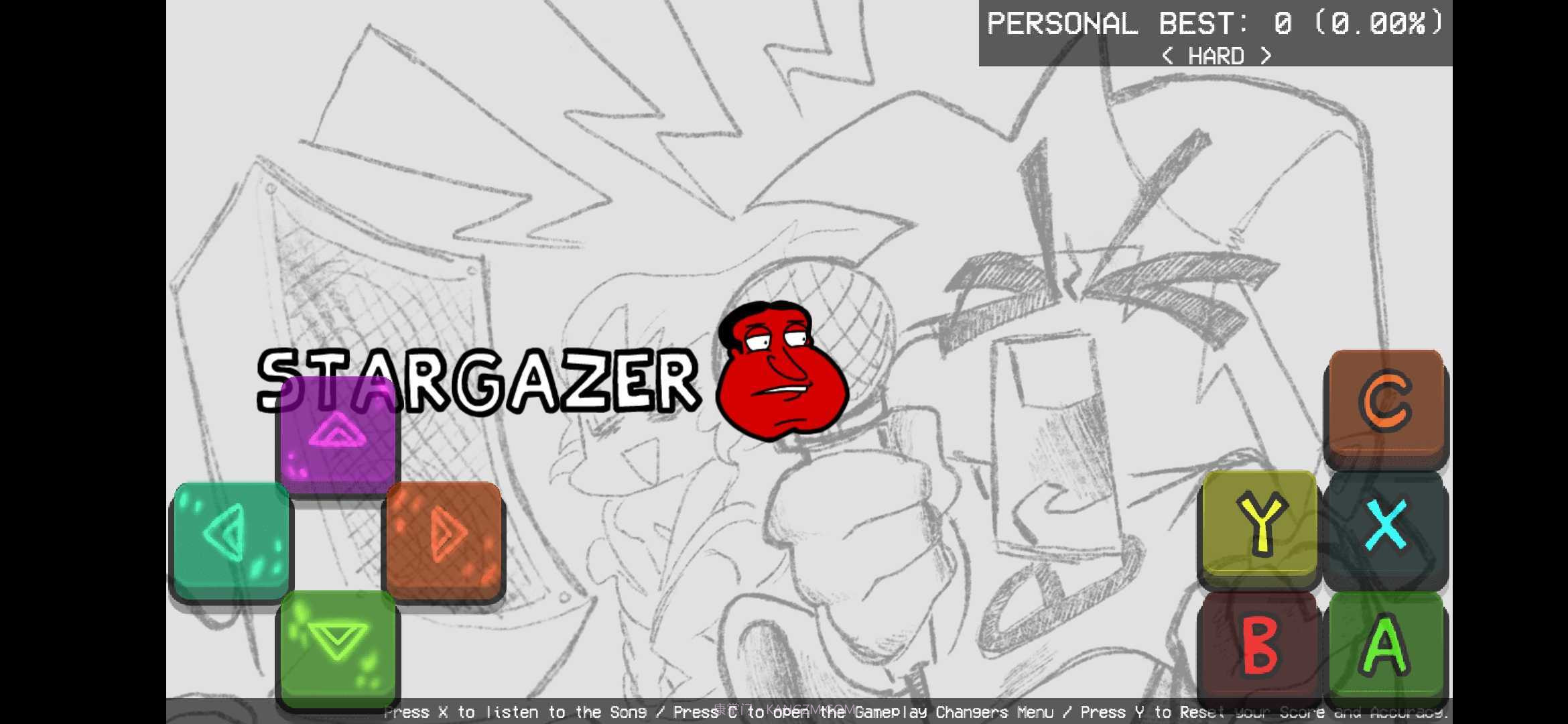 fnf观星者阿Q和饺子截图2