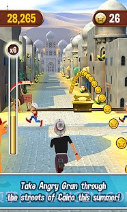 愤怒奶奶跑酷截图1