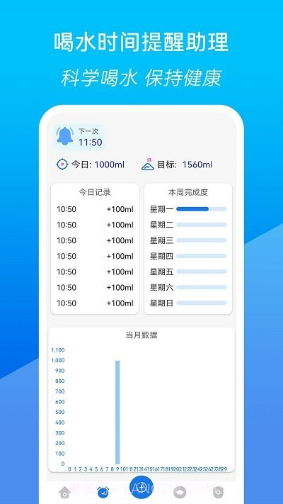 喝水时间提醒助理截图1