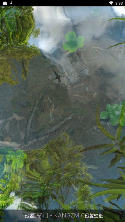 锦鲤鱼池3D动态壁纸（鱼池）截图1