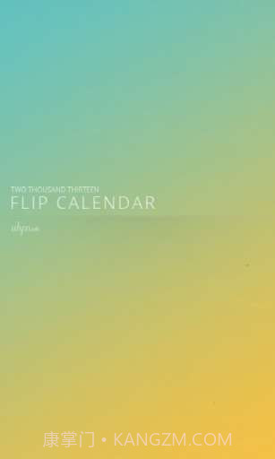 滑动日历 Flip Calendar截图1