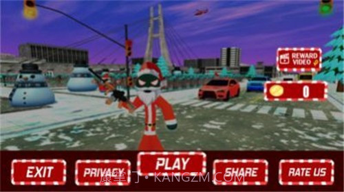 圣诞节火柴人绳索英雄截图3