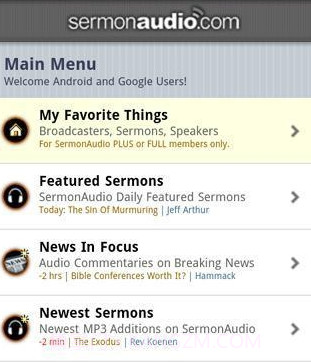 SermonAudio的Android版截图1 SermonAudio的Android版截图1